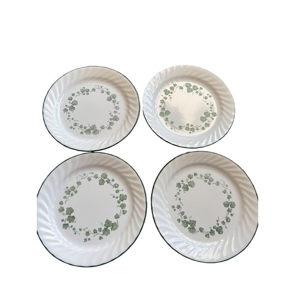 Callaway Dining Vintage Corelle Callaway Green Ivy Swirl 859 Lot Of